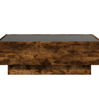 LED-Couchtisch Räuchereiche 90x50x30 cm Holzwerkstoff