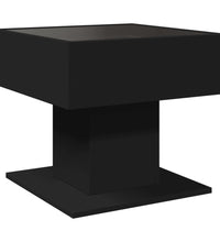 LED-Couchtisch Schwarz 50x50x45 cm Holzwerkstoff