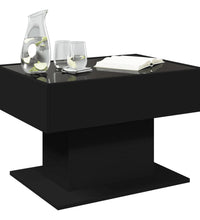 LED-Couchtisch Schwarz 70x50x45 cm Holzwerkstoff