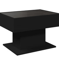 LED-Couchtisch Schwarz 70x50x45 cm Holzwerkstoff