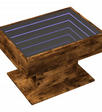 LED-Couchtisch Räuchereiche 70x50x45 cm Holzwerkstoff