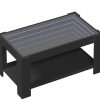 LED-Couchtisch Schwarz 93x53x45 cm Holzwerkstoff