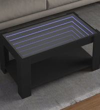 LED-Couchtisch Schwarz 93x53x45 cm Holzwerkstoff