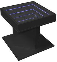 LED-Couchtisch Schwarz 50x50x45 cm Holzwerkstoff