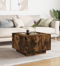 LED-Couchtisch Räuchereiche 60x60x40 cm Holzwerkstoff