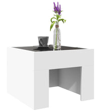 Couchtisch mit Infinity-LED Weiß 40x40x30 cm