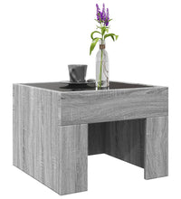 Couchtisch mit Infinity-LED Grau Sonoma 40x40x30 cm