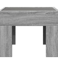 Couchtisch mit Infinity-LED Grau Sonoma 40x40x30 cm