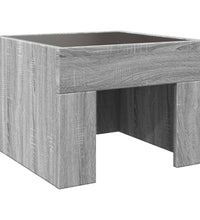 Couchtisch mit Infinity-LED Grau Sonoma 40x40x30 cm