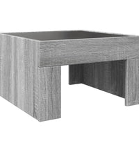 Couchtisch mit Infinity-LED Grau Sonoma 50x50x30 cm