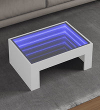 Couchtisch mit Infinity-LED Weiß 70x50x30 cm