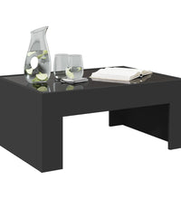 Couchtisch mit Infinity-LED Schwarz 70x50x30 cm