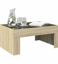 Couchtisch mit Infinity-LED Sonoma-Eiche 70x50x30 cm