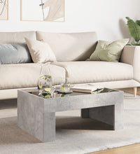 Couchtisch mit Infinity-LED Betongrau 70x50x30 cm