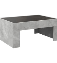 Couchtisch mit Infinity-LED Betongrau 70x50x30 cm