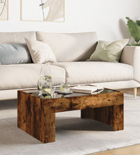 Couchtisch mit Infinity-LED Räuchereiche 70x50x30 cm