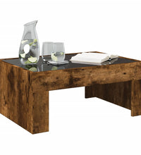 Couchtisch mit Infinity-LED Räuchereiche 70x50x30 cm