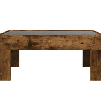 Couchtisch mit Infinity-LED Räuchereiche 70x50x30 cm