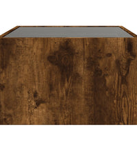 Couchtisch mit Infinity-LED Räuchereiche 70x50x30 cm