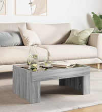 Couchtisch mit Infinity-LED Grau Sonoma 70x50x30 cm