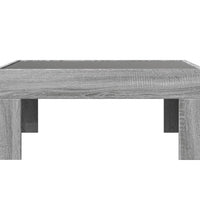 Couchtisch mit Infinity-LED Grau Sonoma 70x50x30 cm