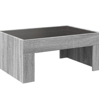 Couchtisch mit Infinity-LED Grau Sonoma 70x50x30 cm