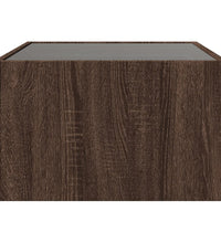 Couchtisch mit Infinity-LED Braun Eichen-Optik 70x50x30 cm