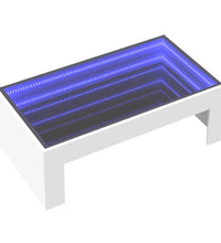 Couchtisch mit Infinity-LED Weiß 90x50x30 cm