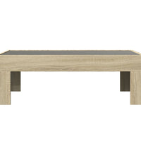 Couchtisch mit Infinity-LED Sonoma-Eiche 90x50x30 cm