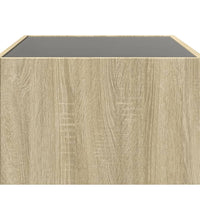 Couchtisch mit Infinity-LED Sonoma-Eiche 90x50x30 cm