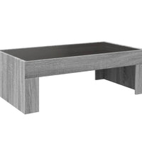 Couchtisch mit Infinity-LED Grau Sonoma 90x50x30 cm