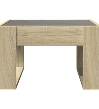 Couchtisch mit Infinity-LED Sonoma-Eiche 50x53x30 cm