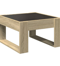 Couchtisch mit Infinity-LED Sonoma-Eiche 50x53x30 cm