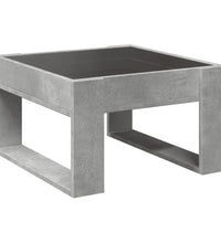 Couchtisch mit Infinity-LED Betongrau 50x53x30 cm