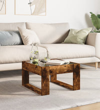 Couchtisch mit Infinity-LED Räuchereiche 50x53x30 cm