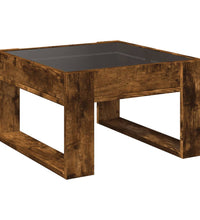 Couchtisch mit Infinity-LED Räuchereiche 50x53x30 cm