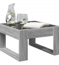 Couchtisch mit Infinity-LED Grau Sonoma 50x53x30 cm