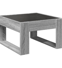 Couchtisch mit Infinity-LED Grau Sonoma 50x53x30 cm