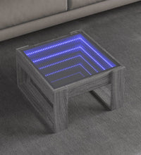 Couchtisch mit Infinity-LED Grau Sonoma 50x53x30 cm