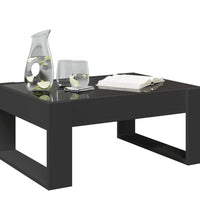 Couchtisch mit Infinity-LED Schwarz 70x53x30 cm