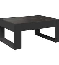 Couchtisch mit Infinity-LED Schwarz 70x53x30 cm