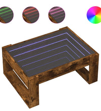 Couchtisch mit Infinity-LED Räuchereiche 70x53x30 cm