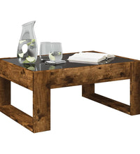 Couchtisch mit Infinity-LED Räuchereiche 70x53x30 cm