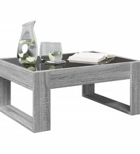 Couchtisch mit Infinity-LED Grau Sonoma 70x53x30 cm