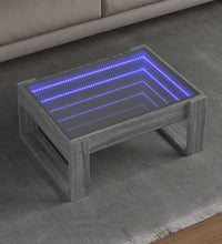 Couchtisch mit Infinity-LED Grau Sonoma 70x53x30 cm