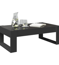 Couchtisch mit Infinity-LED Schwarz 90x53x30 cm