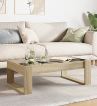 Couchtisch mit Infinity-LED Sonoma-Eiche 90x53x30 cm