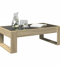 Couchtisch mit Infinity-LED Sonoma-Eiche 90x53x30 cm