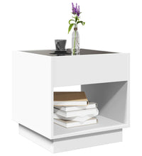 Couchtisch mit Infinity-LED Weiß 40x40x50 cm