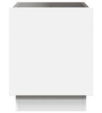 Couchtisch mit Infinity-LED Weiß 40x40x50 cm